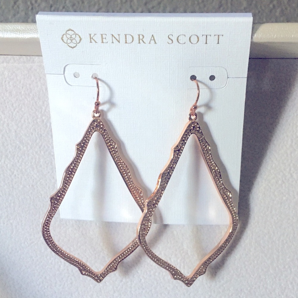 Kendra Scott Sophee Earrings Rose Gold EUC